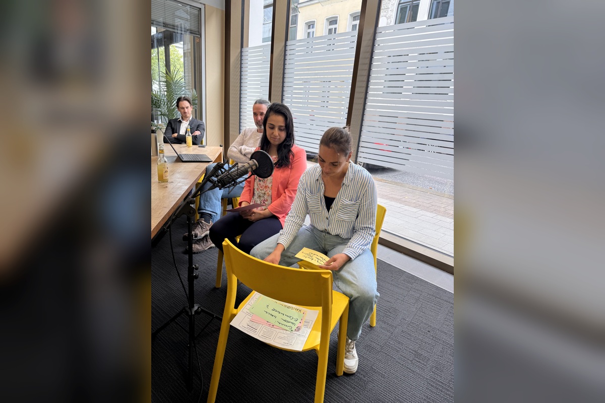 Behind the Scenes der Podcastaufnahme