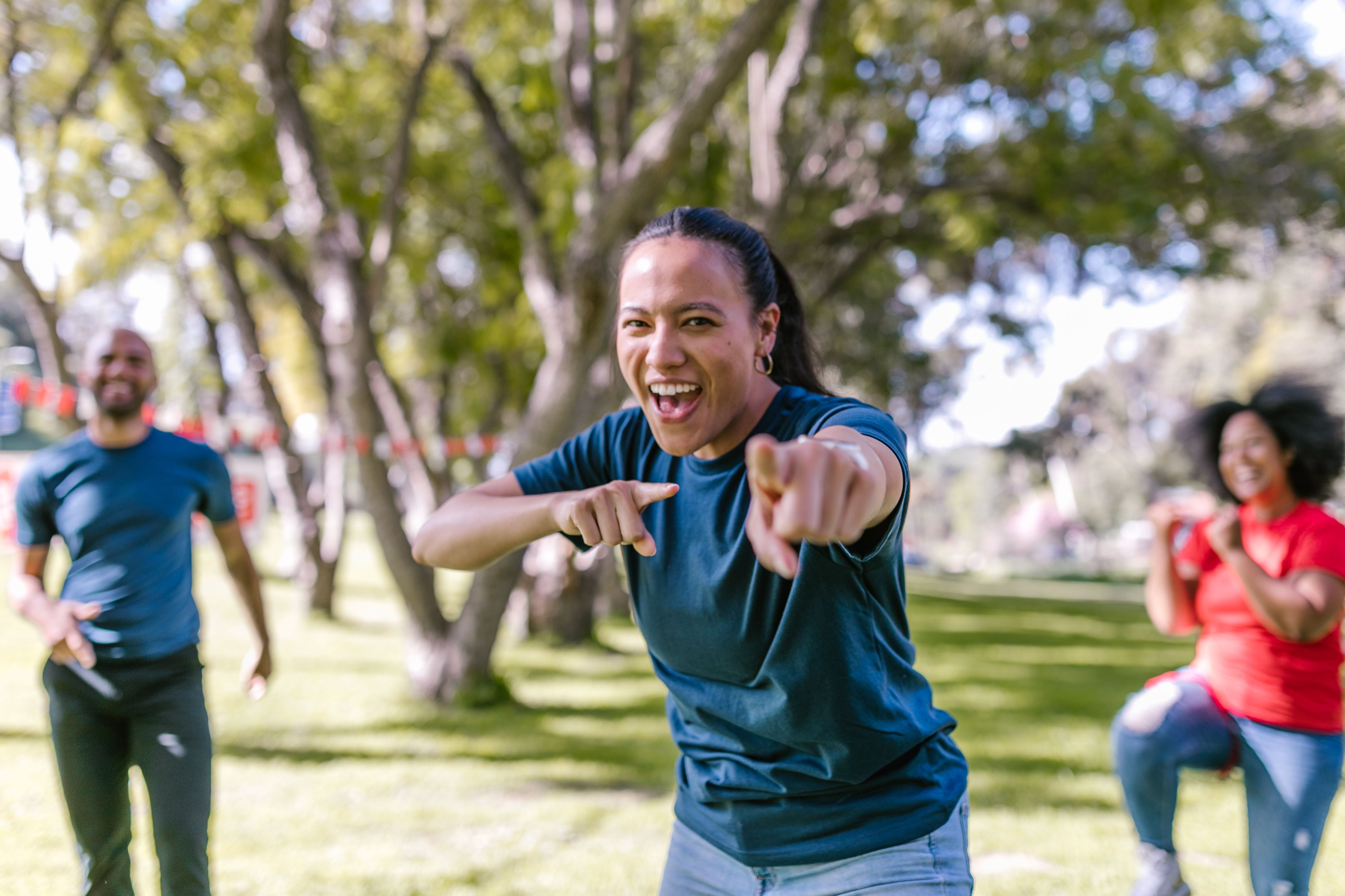 Gemeinsames Outdoor-Fitnesstraining
